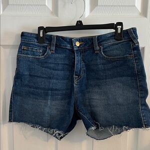 True Religion Jayde Mid-Rise Indigo Jean Shorts